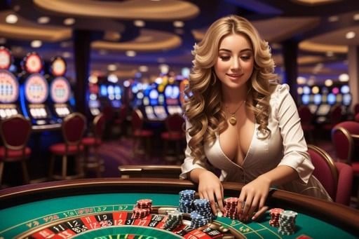 Antarmuka blackjack live qq milan dengan tombol hit dan stand