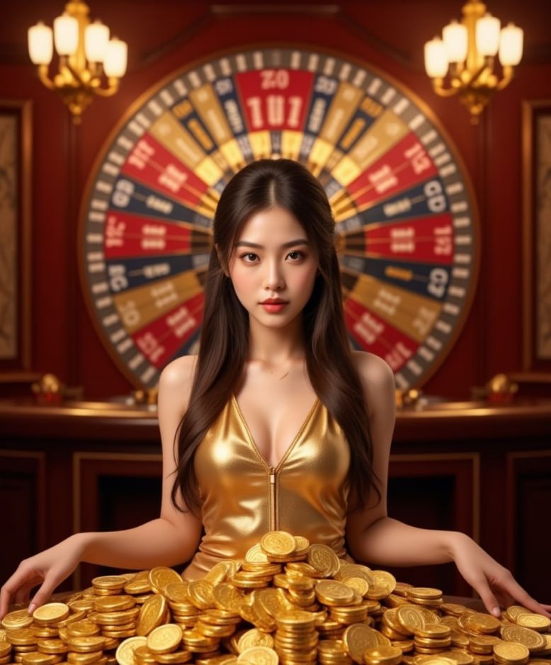 Tabel baccarat menunjukkan posisi pemain dan bankir
